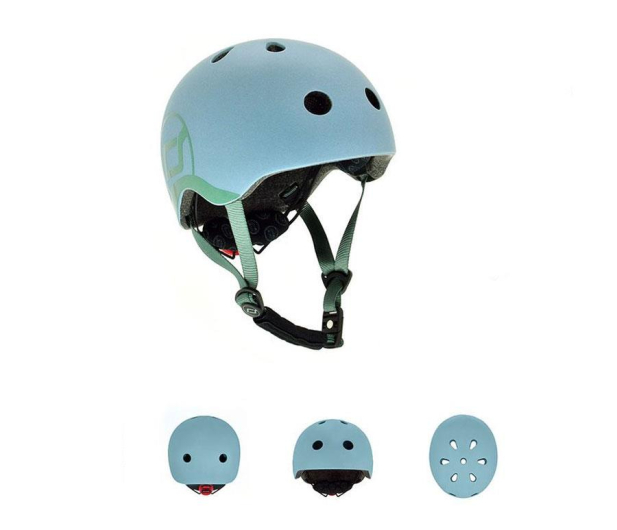 Scoot & Ride Kask Ochronny XXS-S dla dzieci 1-5 lat Steel - 580280 - zdjęcie 3